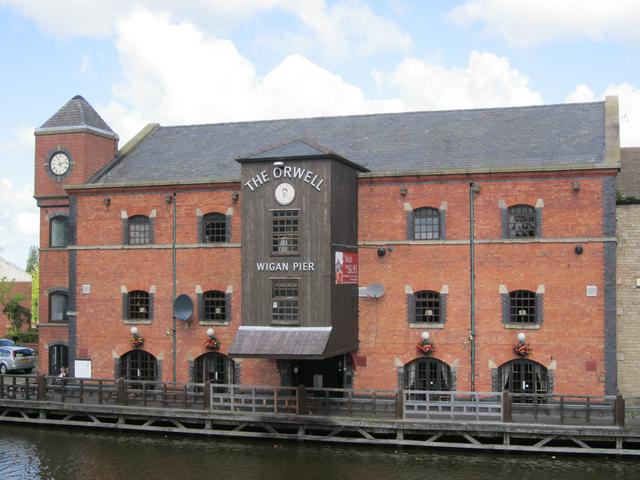 Part of Wigan Pier. The Orwell bar and restaurant in this image is named after the author.