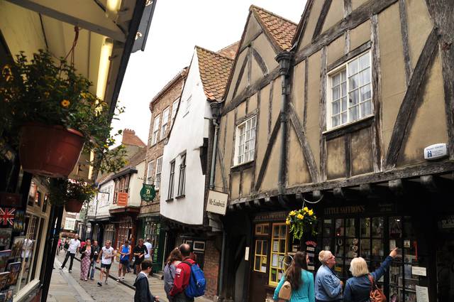 Timber-framed shops on the Shambles