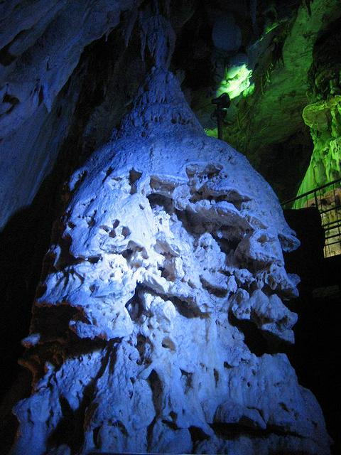 "The Silver Frost" in Abukuma-do Cave in Takine Town