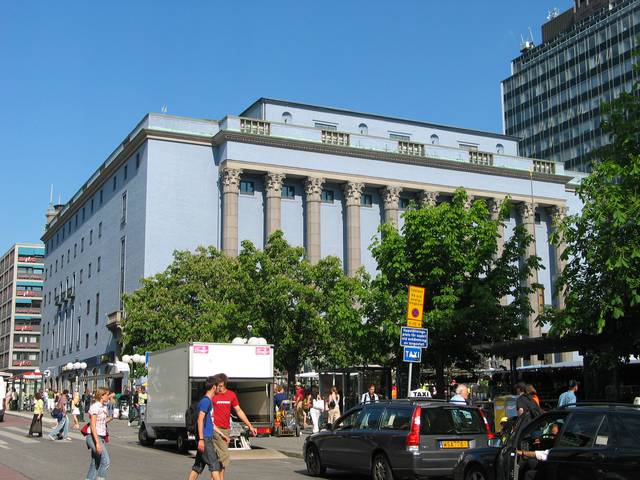 Hötorget, with The Stockholm Concert Hall at Hötorget (Norrmalm), where the Nobel Prize ceremony takes place.