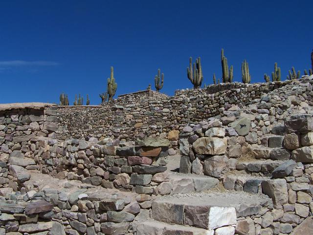 reconstructed ruins of a pre-Inca "pucará"