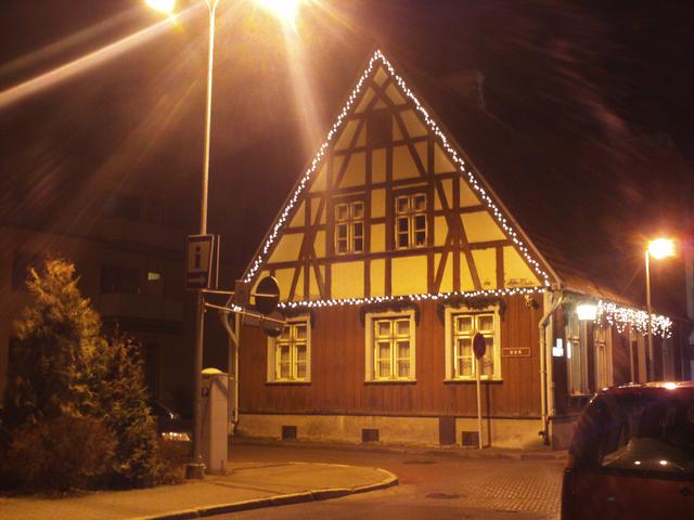 Timber framed house in the old town