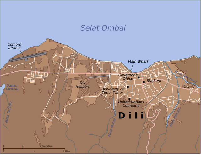 Map of Dili