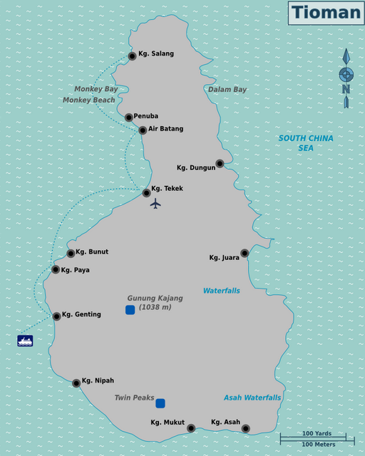 Map of Tioman