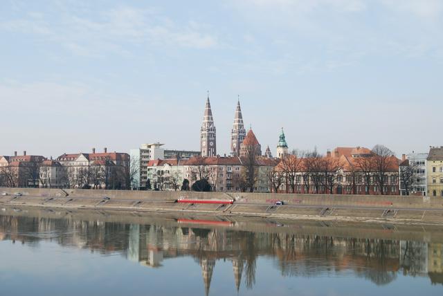 Tisza riverbank in Szeged