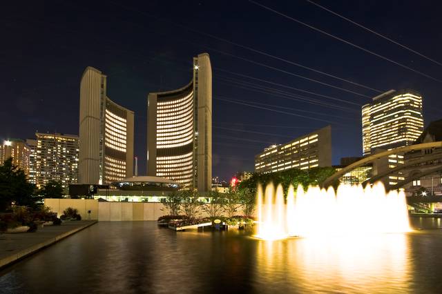 Toronto City Hall at night