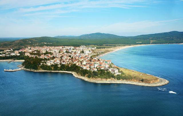 Aerial view of Primorsko