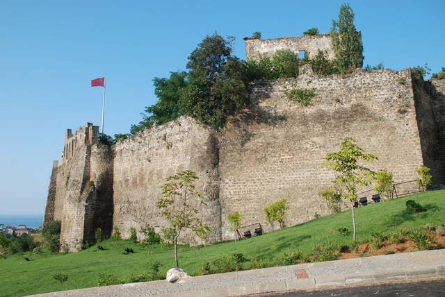 The ancient city walls of Trabzon