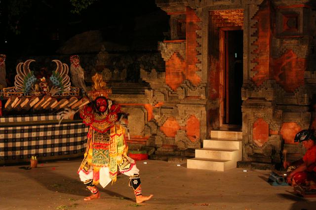 Traditional dance at a resort