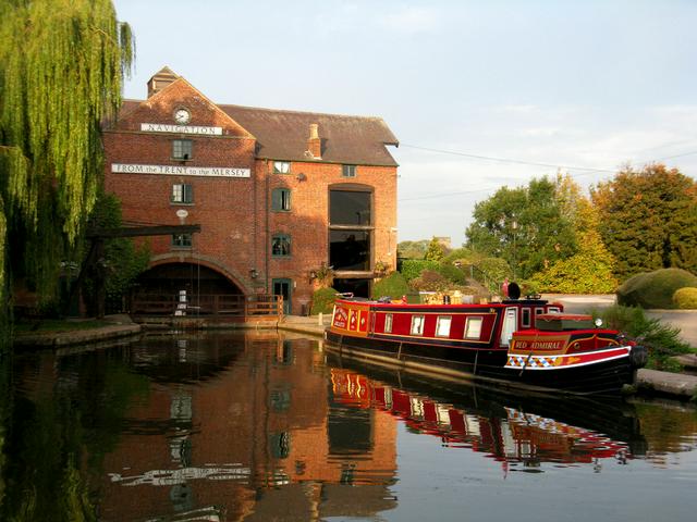 The Trent Mill at Shardlow on the Trent and Mersey Canal. 