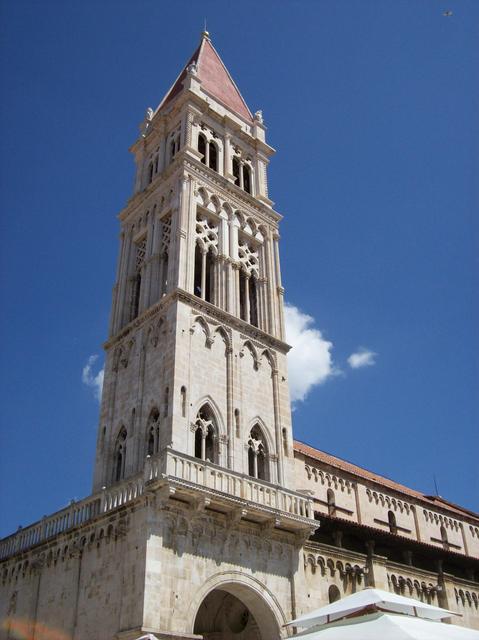 church tower in the middle