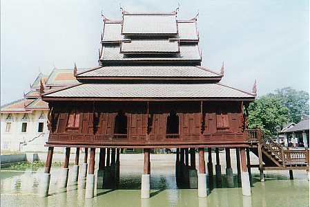 Library, Tung Sri Muang temple, typical Isan-style