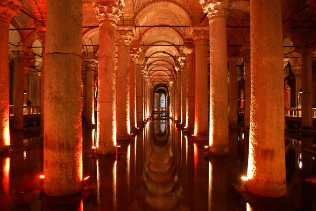 Basilica cistern, built by the Romans