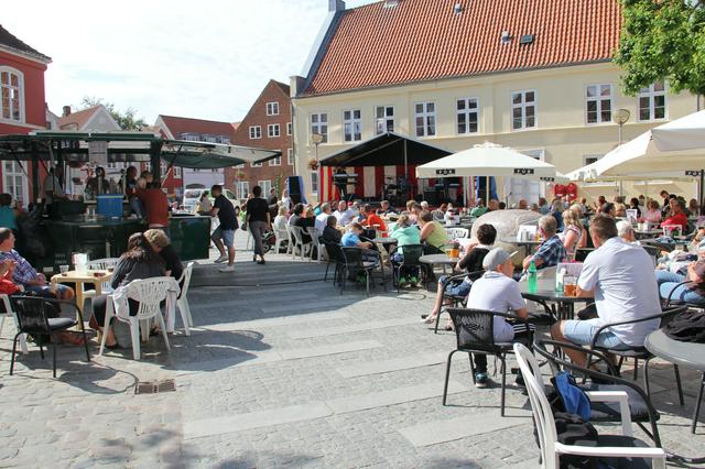 Tønder Torv on a summer day