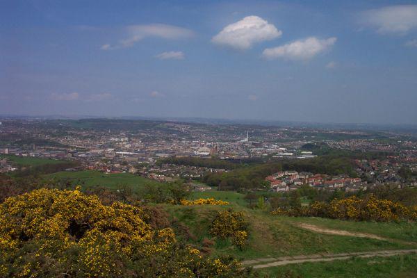 Huddersfield from Castle Hill