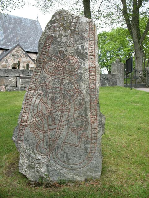 The oldest surviving written records in Sweden are runestones, most of them from around AD 1000.