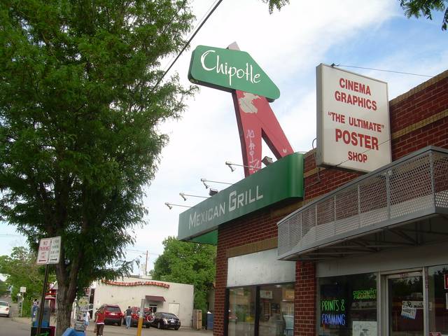 With over 2000 restaurants, Chipotle Mexican Grill started in Denver, and their first restaurant is near the University of Denver campus