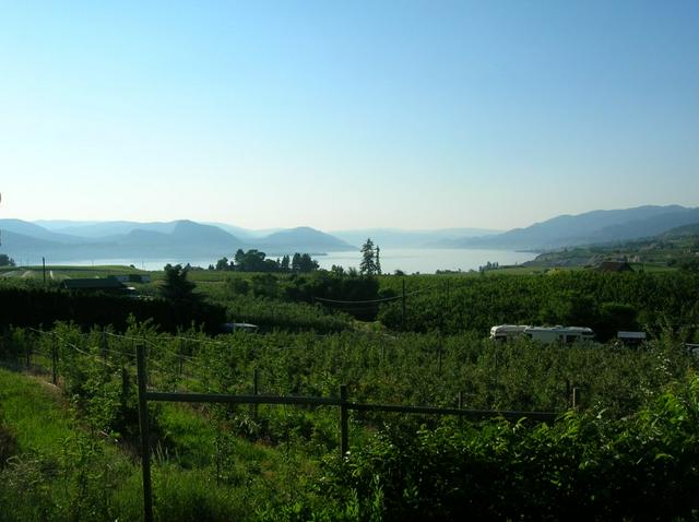 Lake Okanagan and benchland