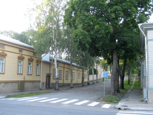 Wooden houses along Nordenström street.