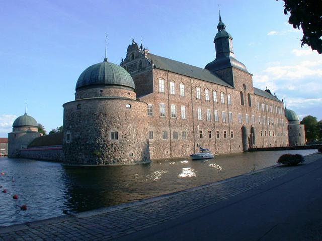 Vadstena Castle is one of few castles in Scandinavia with a waterfilled moat.