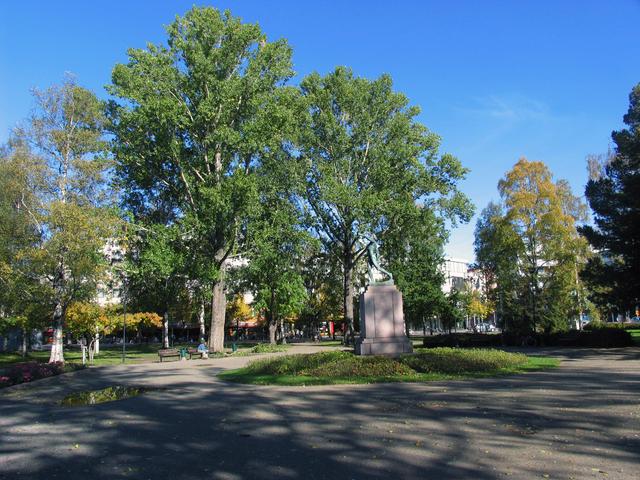 Vapaudenpuisto (Freedom Park) in central Joensuu