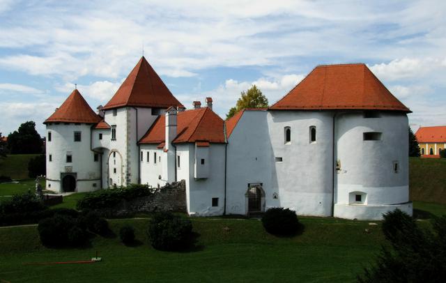 A castle in the old town of Varaždin in the northern part of the country