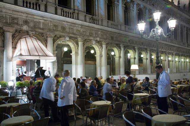 A cafe in Piazza di San Marco