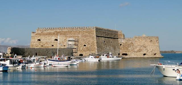 Koules castle on Heraklion harbour wall