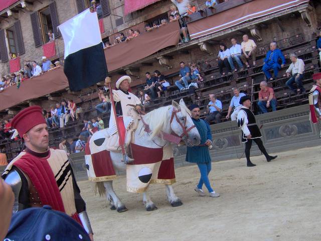 A snapshot of some of the pageantry and processions that precede the Palio