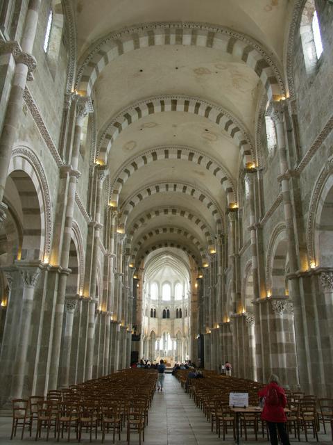 The basilica's long nave