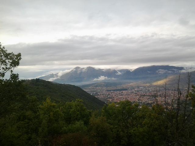 View of Avezzano from mount Salviano