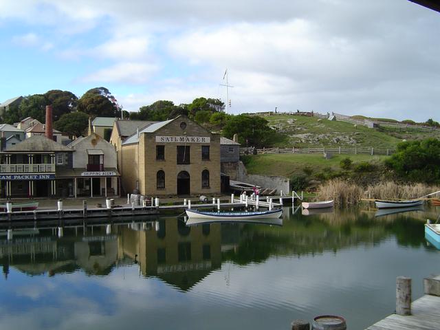 Replica maritime village at Flagstaff Hill