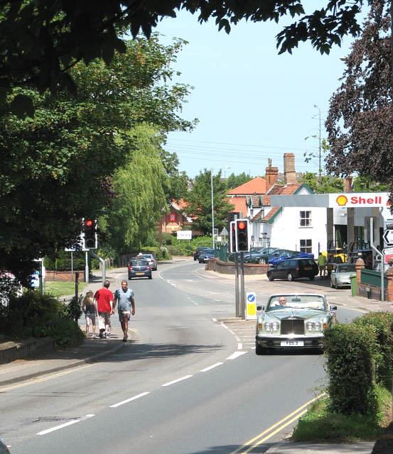 View along the A140