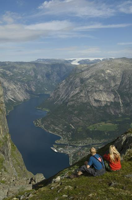 View from Øktanuten in Eidfjord