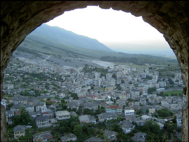 View of Gjirokaster from the Castle