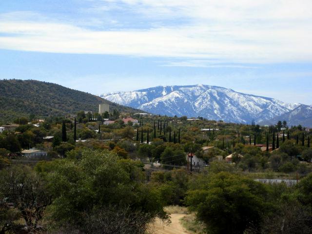 View of Oracle with Mt Lemmon in the background