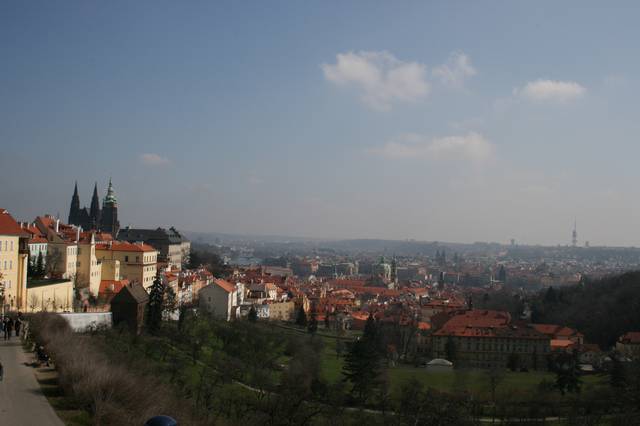 View over Prague (Castle on the left)