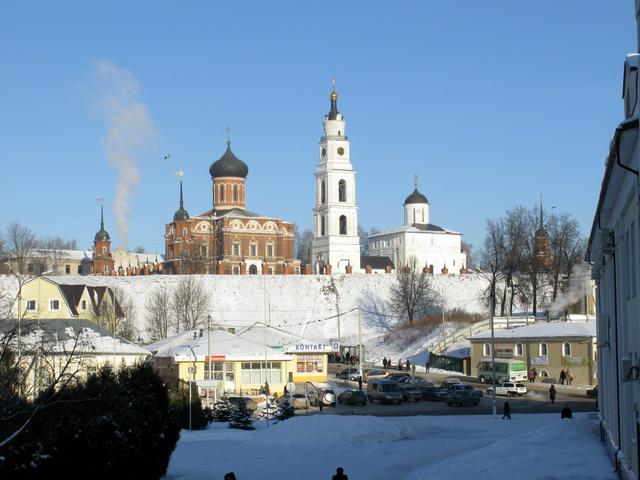 The Volokolamsk Kremlin above the town