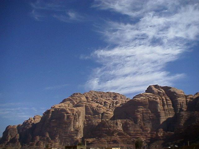 Cliffs in Wadi Rum