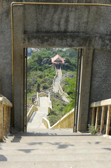 Stairs leading up to Wat Thammikaram, Prachuap Khiri Khan