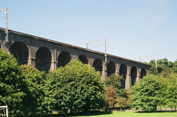 The railway viaduct at Digswell