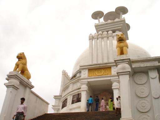 The Indo-Japanese White Pagoda in Dhauligiri