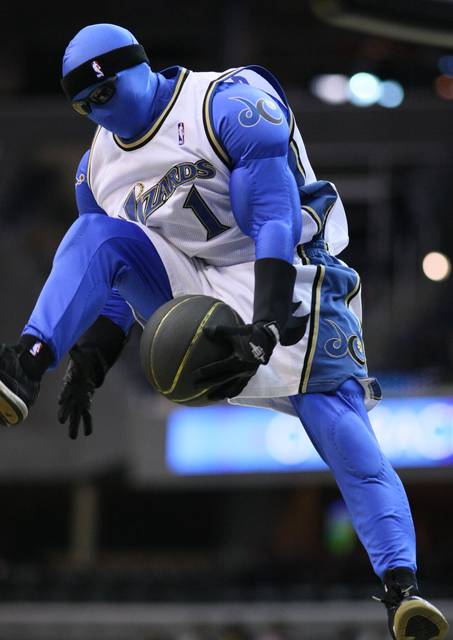 G-Man, the Washington Wizards' odd mascot