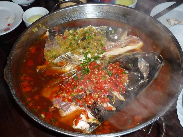 A fish dish in a Yangzhou restaurant