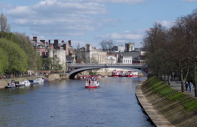 Tourist boats plying the waters