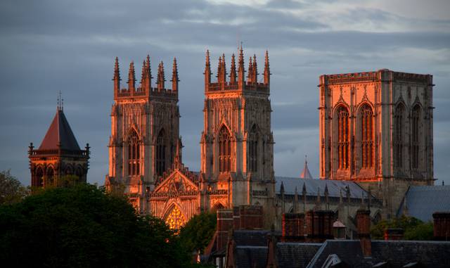 The Minster at sunset