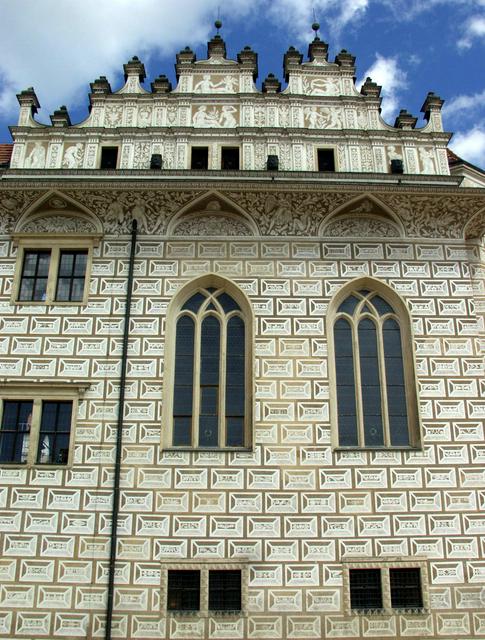 Litomyšl Castle Sgraffito decoration