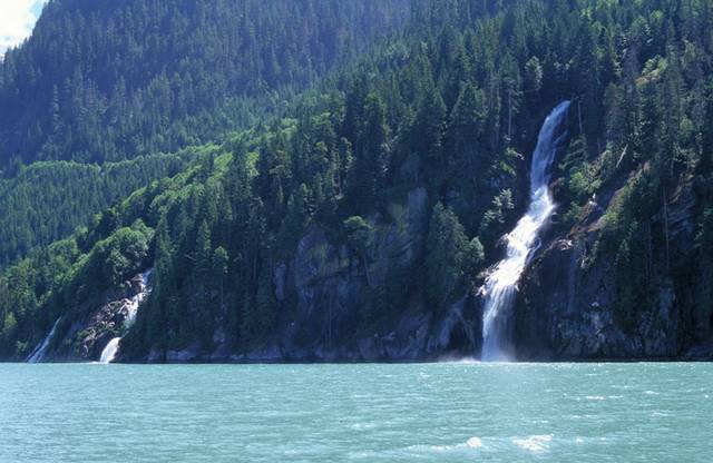 Waterfalls in Toba Inlet