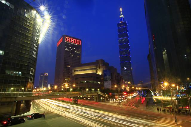 Taipei at night