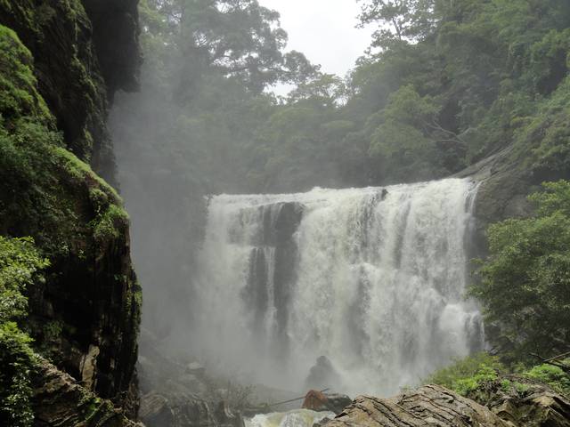 Sathodi Falls near Yellapur Karnataka as seen on July 2013.